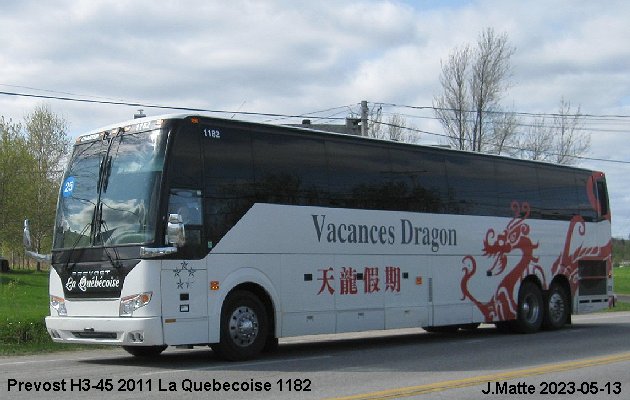 BUS/AUTOBUS: Prevost H3-45 2011 Quebecoise