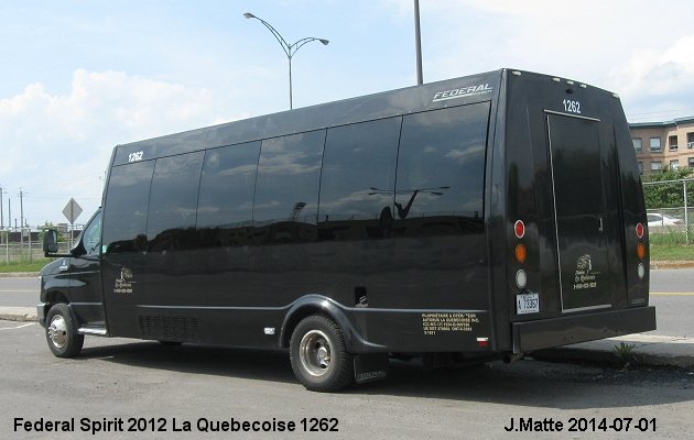 BUS/AUTOBUS: Federal Spirit 2012 Quebecoise