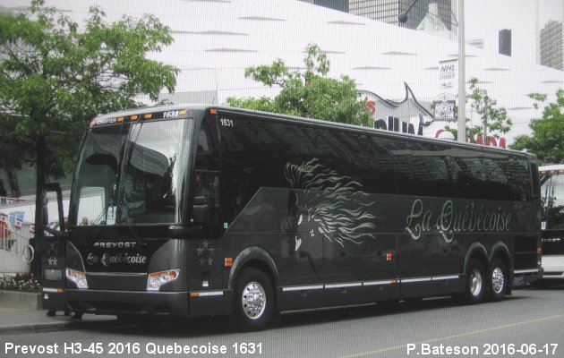 BUS/AUTOBUS: Prevost H3-45 2016 Quebecoise