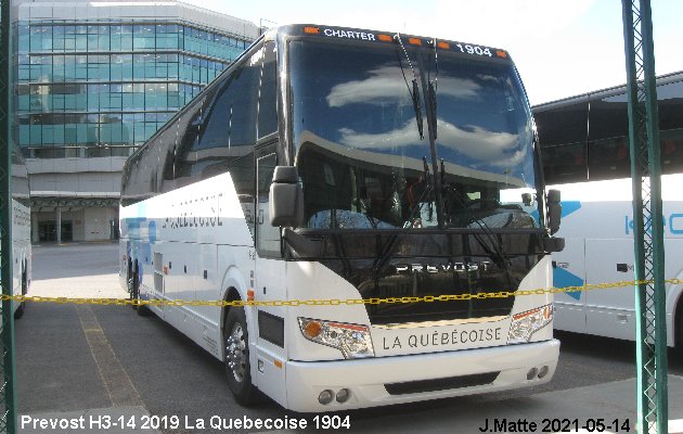 BUS/AUTOBUS: Prevost H3-45 2019 Quebecoise