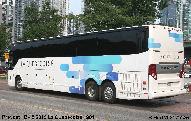 BUS/AUTOBUS: Prevost H3-45 2019 Quebecoise