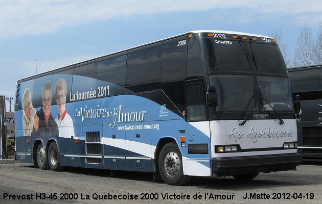 BUS/AUTOBUS: Prevost H3-45 2000 Quebecoise