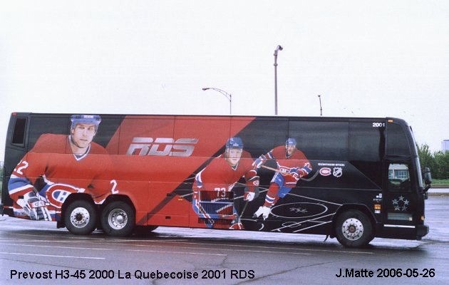 BUS/AUTOBUS: Prevost H3-45 2000 Quebecoise