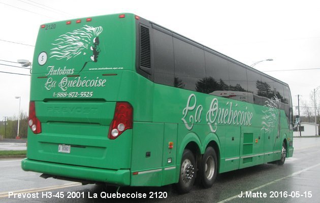 BUS/AUTOBUS: Prevost H3-45 2001 Quebecoise