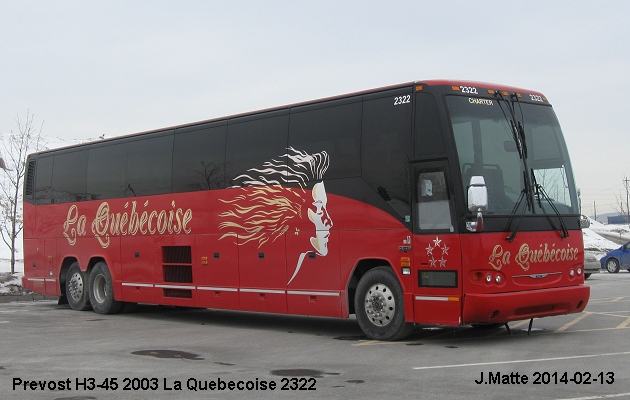 BUS/AUTOBUS: Prevost H3-45 2003 Quebecoise