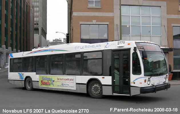 BUS/AUTOBUS: Novabus LFS 2007 Quebecoise
