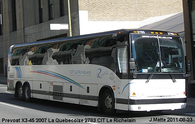 BUS/AUTOBUS: Prevost X3-45 2007 Quebecoise