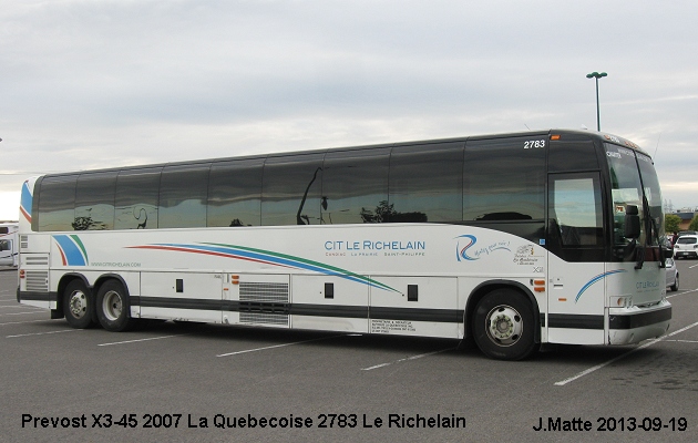 BUS/AUTOBUS: Prevost X3-45 2007 Quebecoise