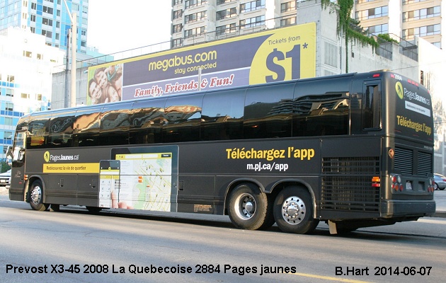 BUS/AUTOBUS: Prevost XL-2 2008 Quebecoise