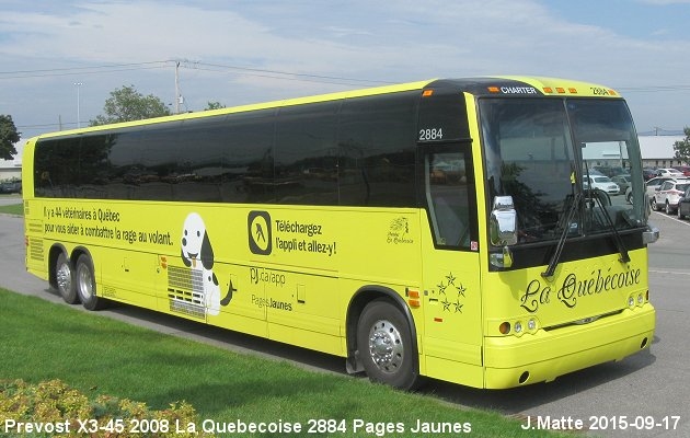 BUS/AUTOBUS: Prevost X3-45 2008 Quebecoise