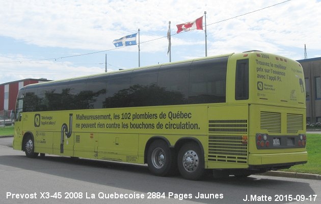 BUS/AUTOBUS: Prevost X3-45 2008 Quebecoise