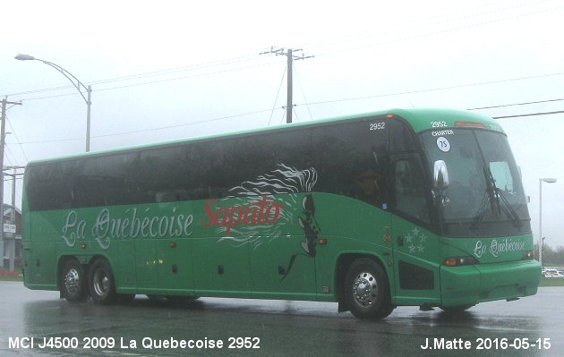 BUS/AUTOBUS: MCI J4500 2009 Quebecoise