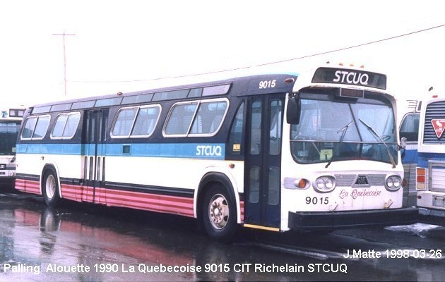 BUS/AUTOBUS: Palling Alouette 40 1990 Quebecoise