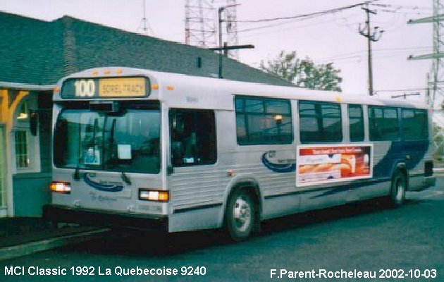 BUS/AUTOBUS: MCI Classic 1992 Quebecoise