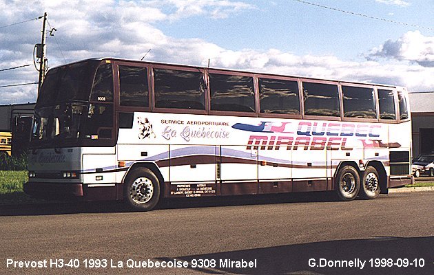 BUS/AUTOBUS: Prevost H3-40 1993  Quebecoise