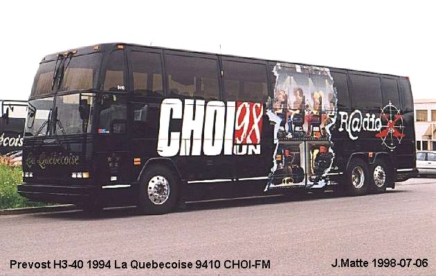 BUS/AUTOBUS: Prevost H3-40 1994 Quebecoise