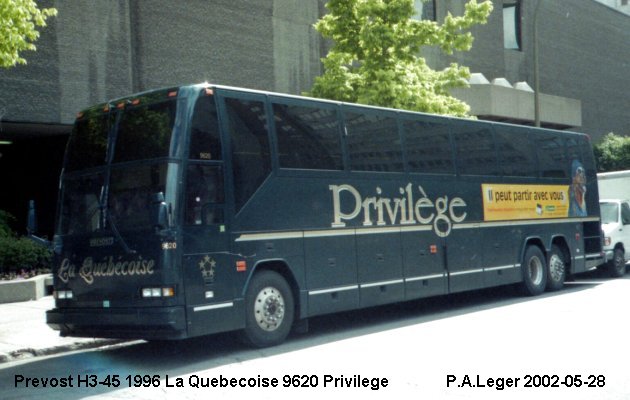BUS/AUTOBUS: Prevost H3-45 1996 Quebecoise