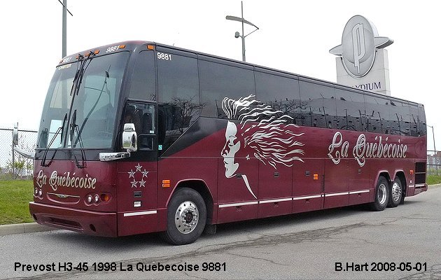 BUS/AUTOBUS: Prevost H3-45 1998 Quebecoise