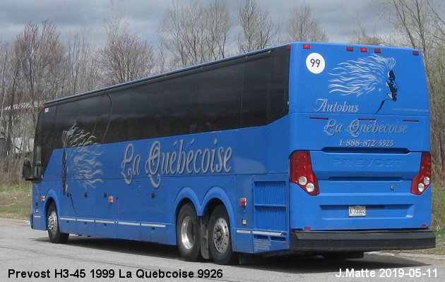 BUS/AUTOBUS: Prevost H3-45 1999 Quebecoise