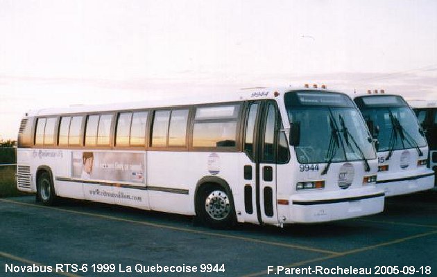 BUS/AUTOBUS: Novabus RTS-6 1999 Quebecoise