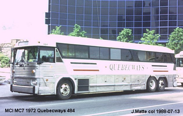 BUS/AUTOBUS: MCI MC 7 1972 Quebecways