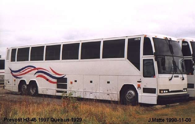 BUS/AUTOBUS: Prevost H3-45 1997 Quebus