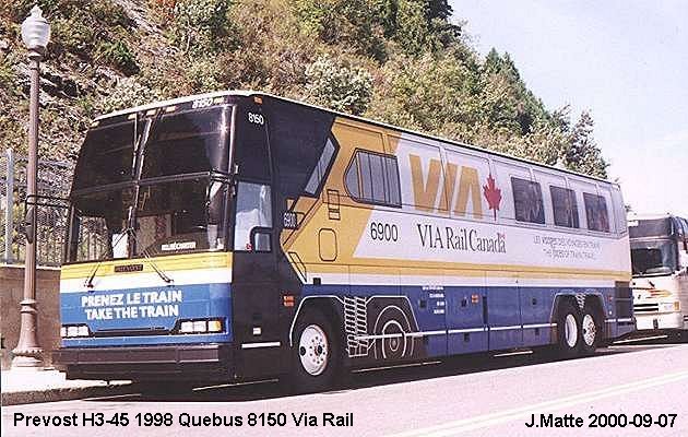 BUS/AUTOBUS: Prevost H3-45 1998 Quebus
