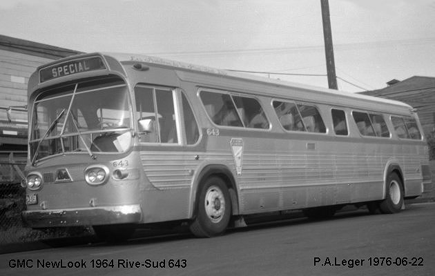 BUS/AUTOBUS: GMC Suburban 1964 Rive Sud