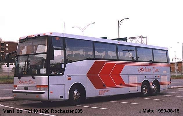 BUS/AUTOBUS: Van Hool T 2140 1998 Rochester Tours