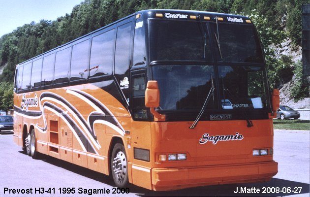 BUS/AUTOBUS: Prevost H3-41 1995 Sagamie