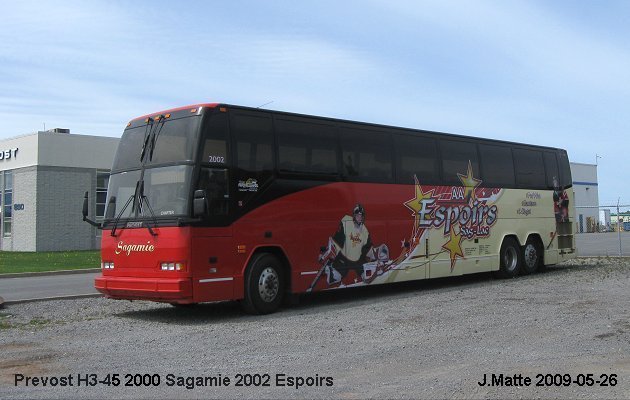 BUS/AUTOBUS: Prevost H3-45 2000 Sagamie