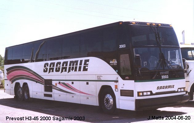 BUS/AUTOBUS: Prevost H3-45 2003 Sagamie