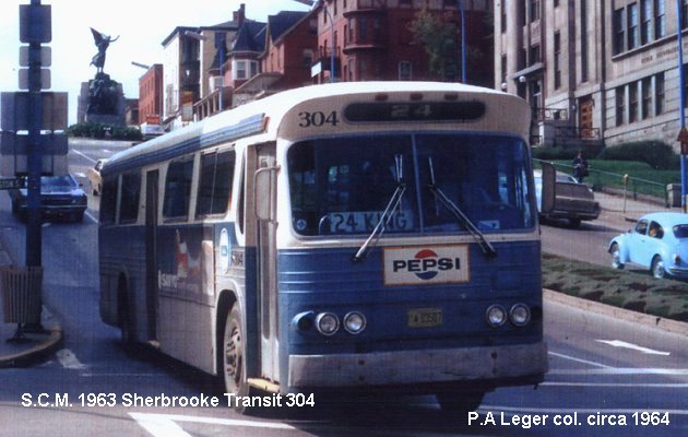 BUS/AUTOBUS: S.C.M. Urbain 1963 Sherbrooke Transit