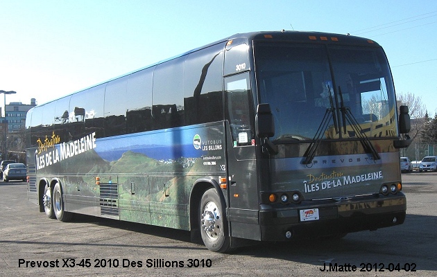 BUS/AUTOBUS: Prevost X3-45 2010 Des Sillons