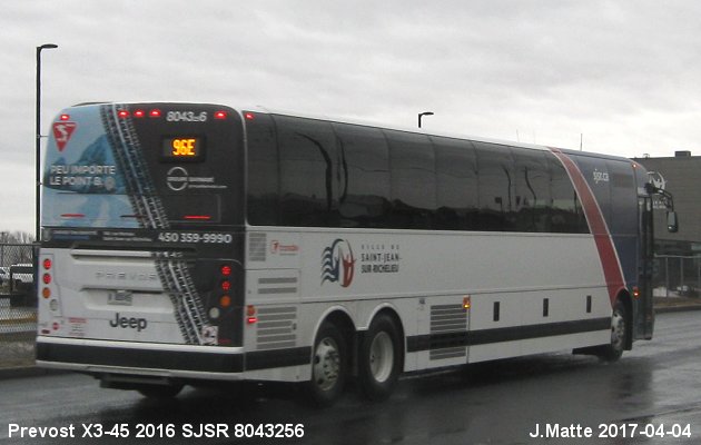 BUS/AUTOBUS: Prevost X3-45 2016 SJSR