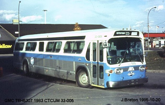 BUS/AUTOBUS: GMC T6H5307N 1983 CTCUM