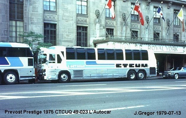 BUS/AUTOBUS: Prevost Prestige 1975 CTCUM