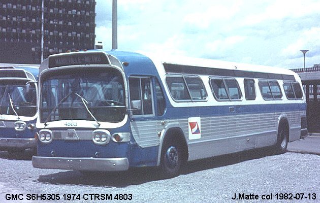 BUS/AUTOBUS: GMC S6H5305 1974 CTRSM