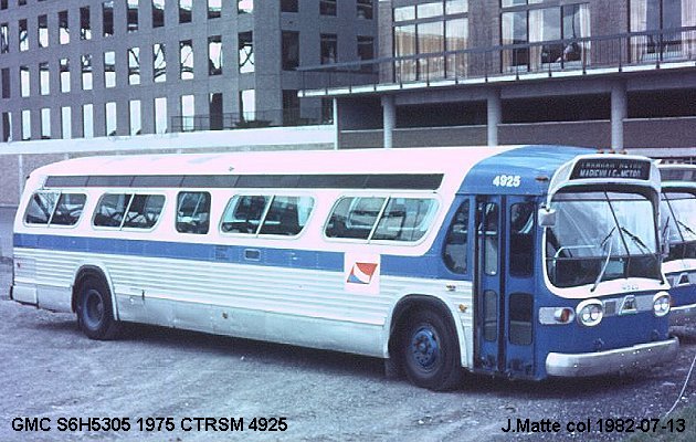 BUS/AUTOBUS: GMC S6H5305 1975 CTRSM