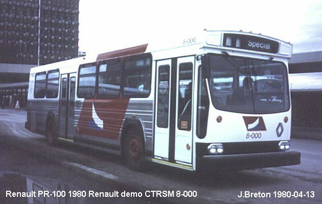 BUS/AUTOBUS: Renault PR 100 1980 CTRSM