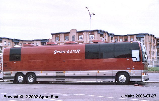 BUS/AUTOBUS: Prevost XL-2 2002 Sport Star