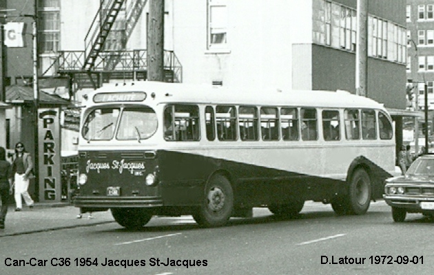 BUS/AUTOBUS: C.C.& F. C36 1954 St-Jacques