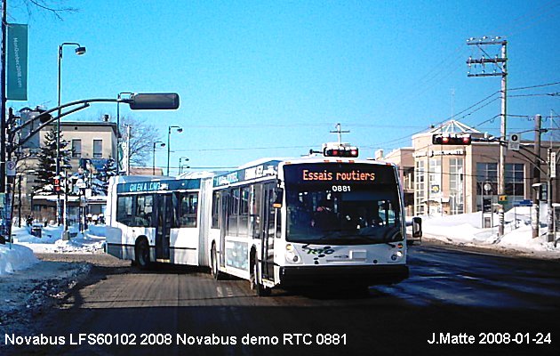 BUS/AUTOBUS: Novabus 60102N 2008 Novabus