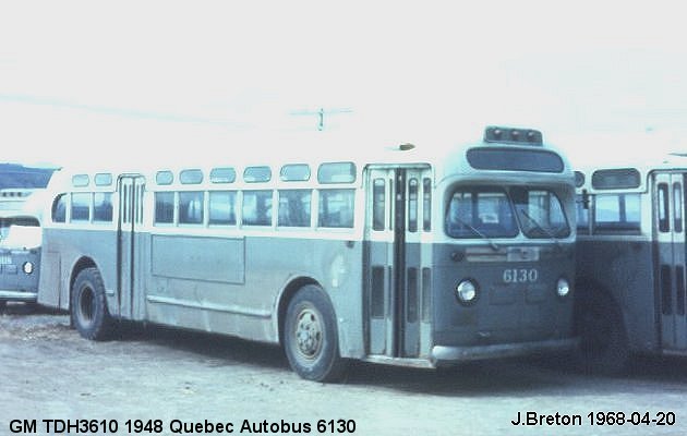 BUS/AUTOBUS: GMC TDH 3610 1948 Quebec Autobus