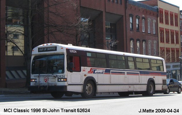 BUS/AUTOBUS: MCI Classic 1996 St-John Transit