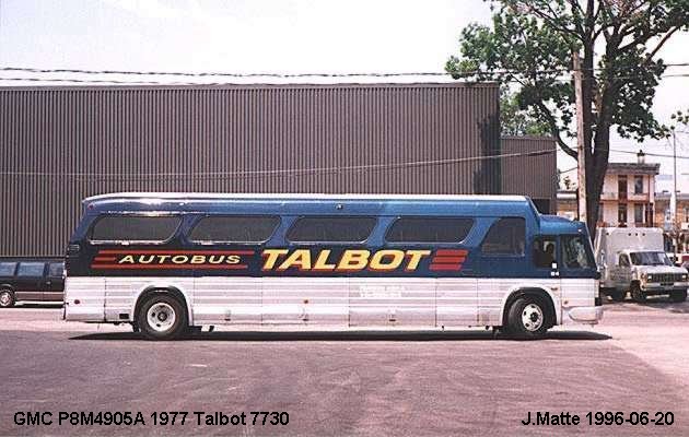 BUS/AUTOBUS: GMC P8M4905A 1977 Talbot