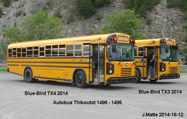 BUS/AUTOBUS: Blue Bird TX4 2014 Thiboutot