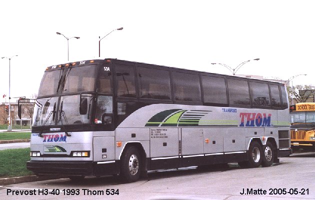 BUS/AUTOBUS: Prevost H3-40 1993 Thom