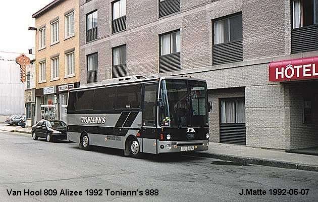 BUS/AUTOBUS: Van Hool 809 Alizee 1992 Tonnian s
