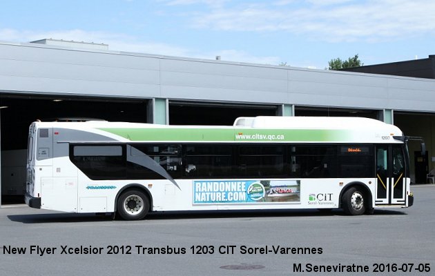 BUS/AUTOBUS: New Flyer Xcelsior 2012 Transbus